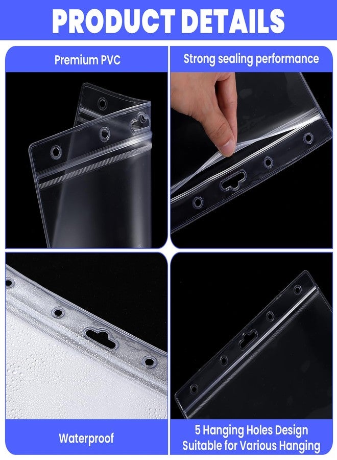 AojSup 20 Pcs Heavy Duty Sheet Protectors 8.5 x 11 Clear, Heavy Weight Sheet Protectors, Job Ticket Holders, Shop Ticket Holders, Work Order Sleeves Waterproof Resealable Document Protector - Image 5